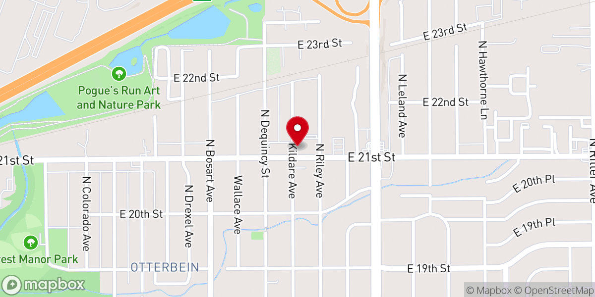 Map showing location of Living Word Baptist Church