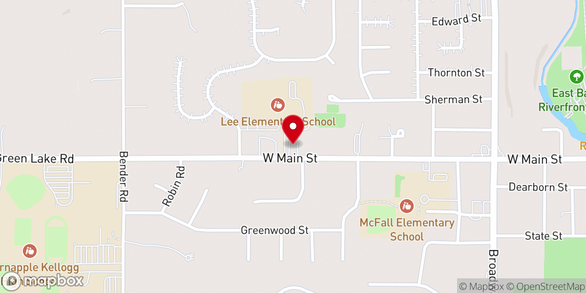 Map showing location of Good Shepherd Lutheran Church
