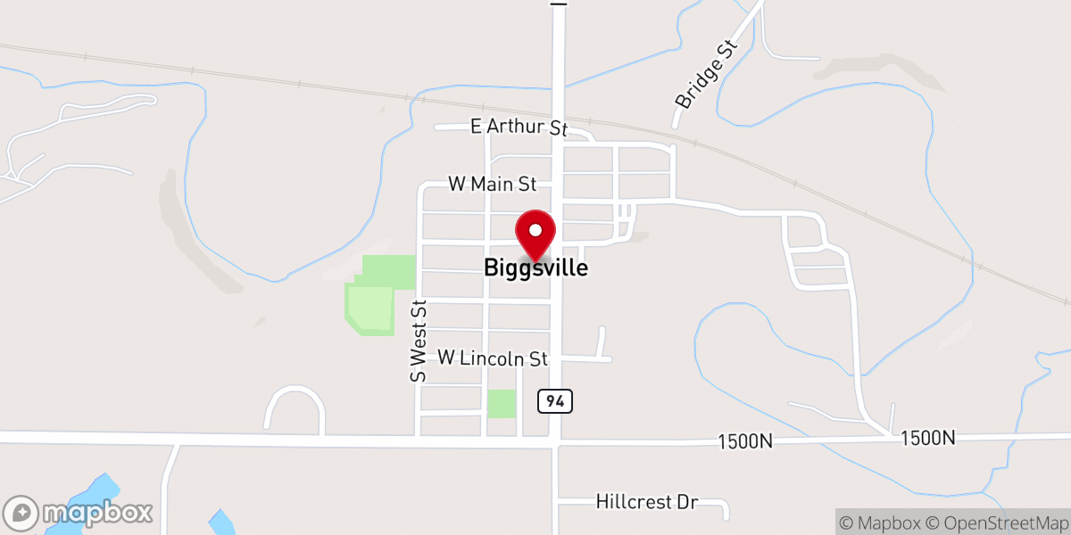 Map showing location of Village Clerk