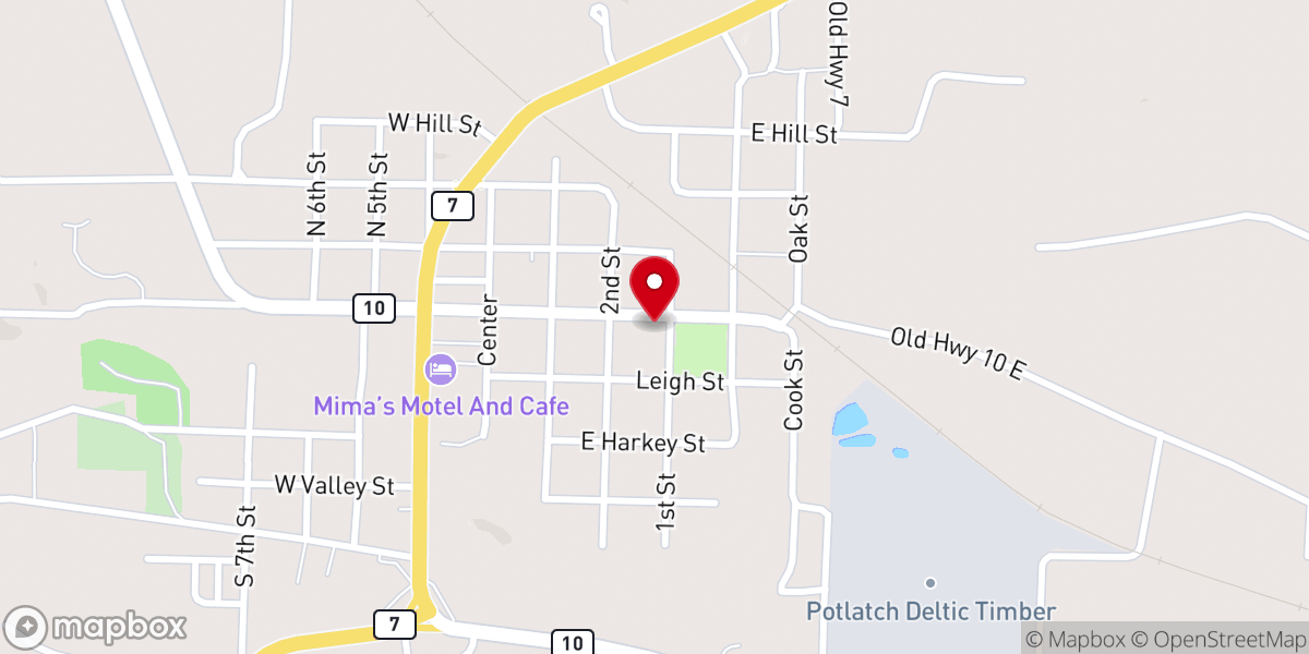 Map showing location of Ola Freewill Baptist