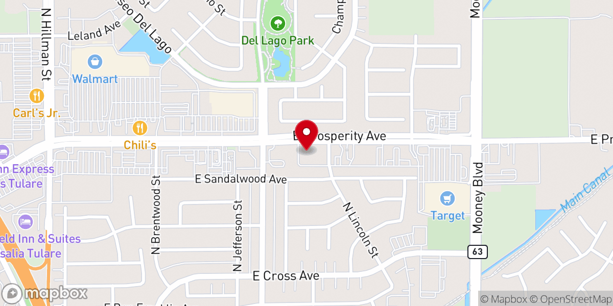 Map showing location of Family Baptist Church