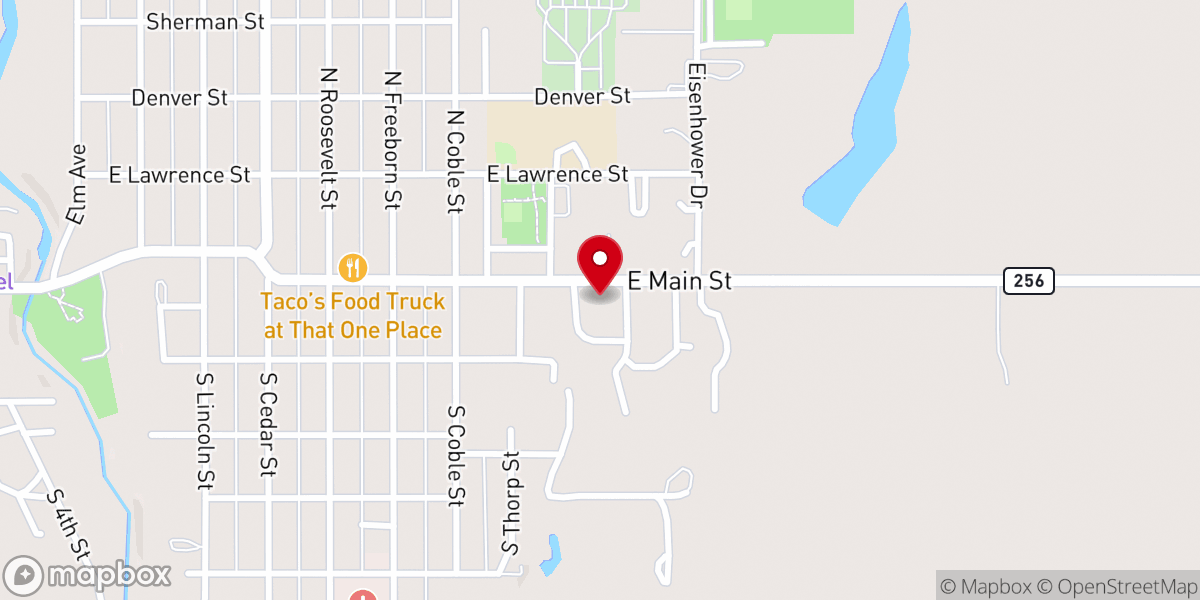 Map showing location of Eastmoor United Methodist Church