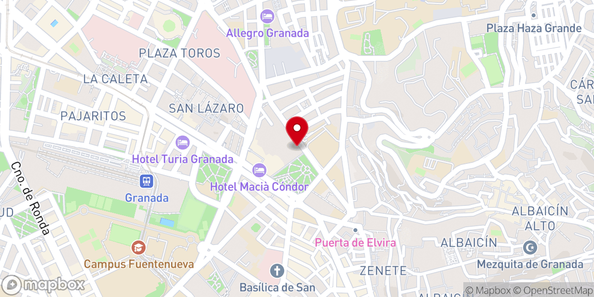 Map showing location of Parroquia de la Inmaculada