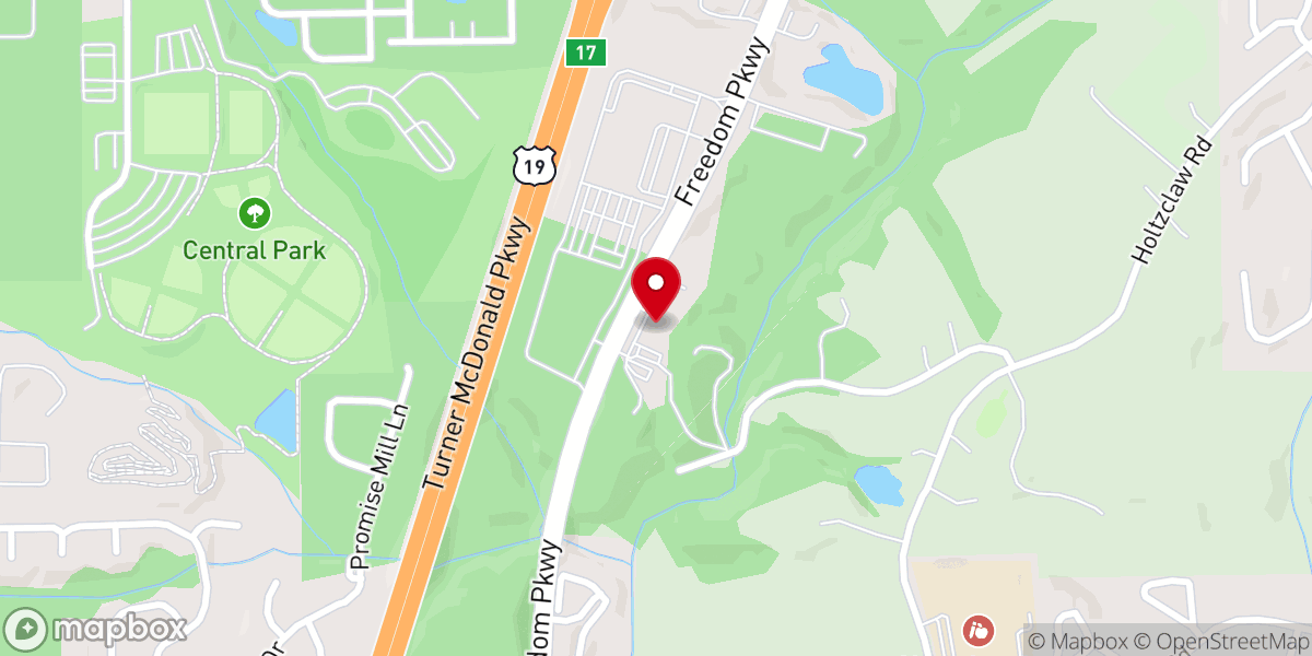 Map showing location of Freedom Tabernacle