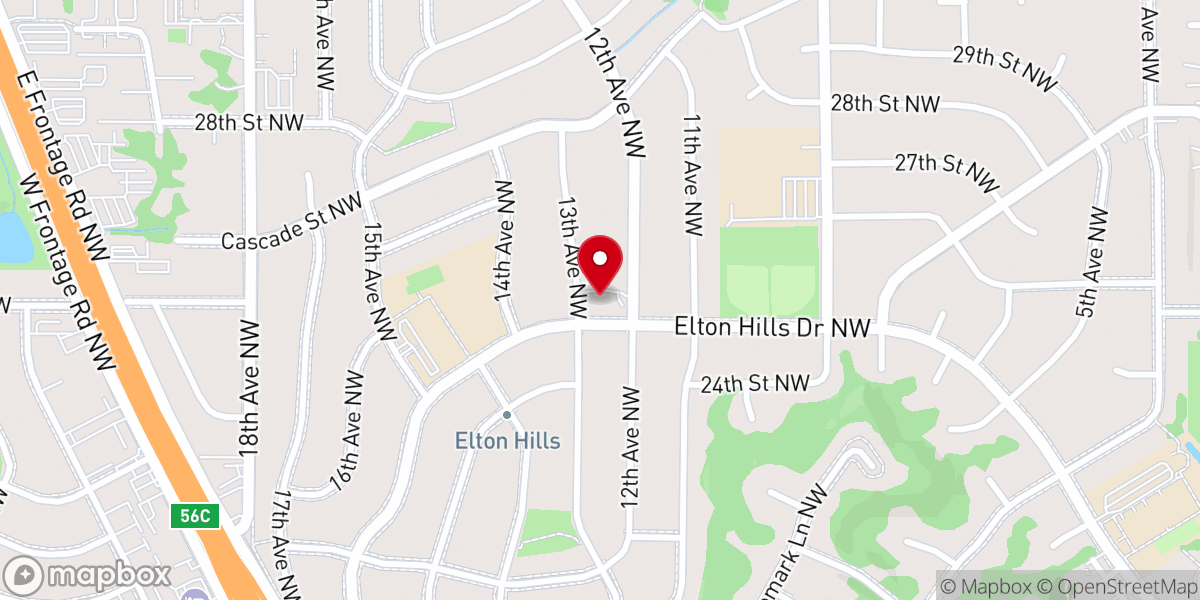 Map showing location of River of Glory Church