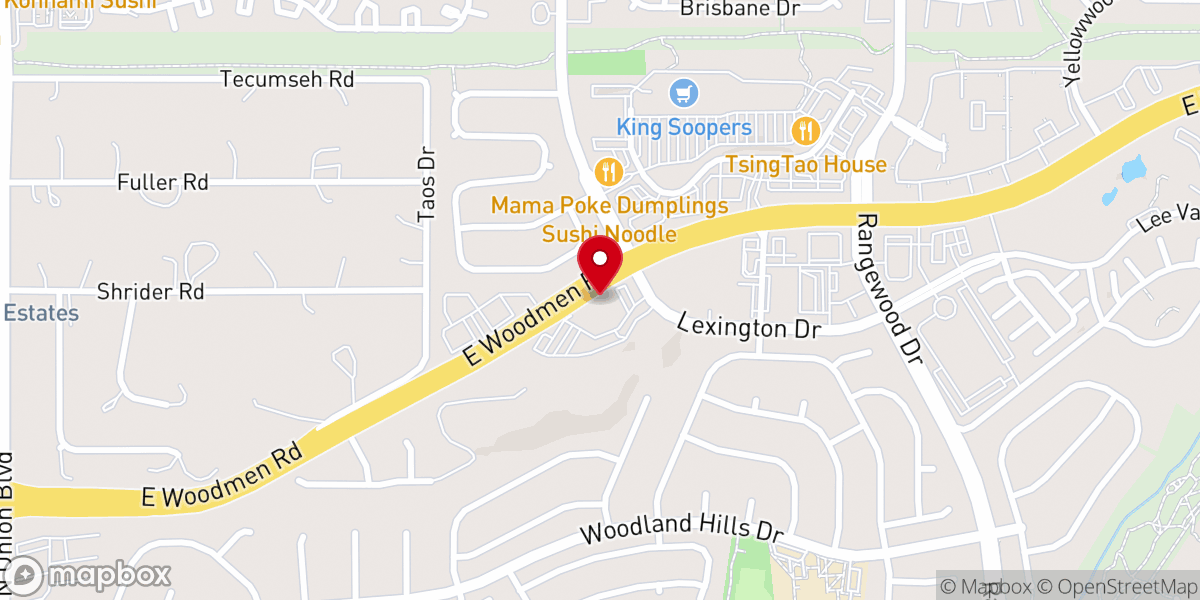 Map showing location of Springs Community Church