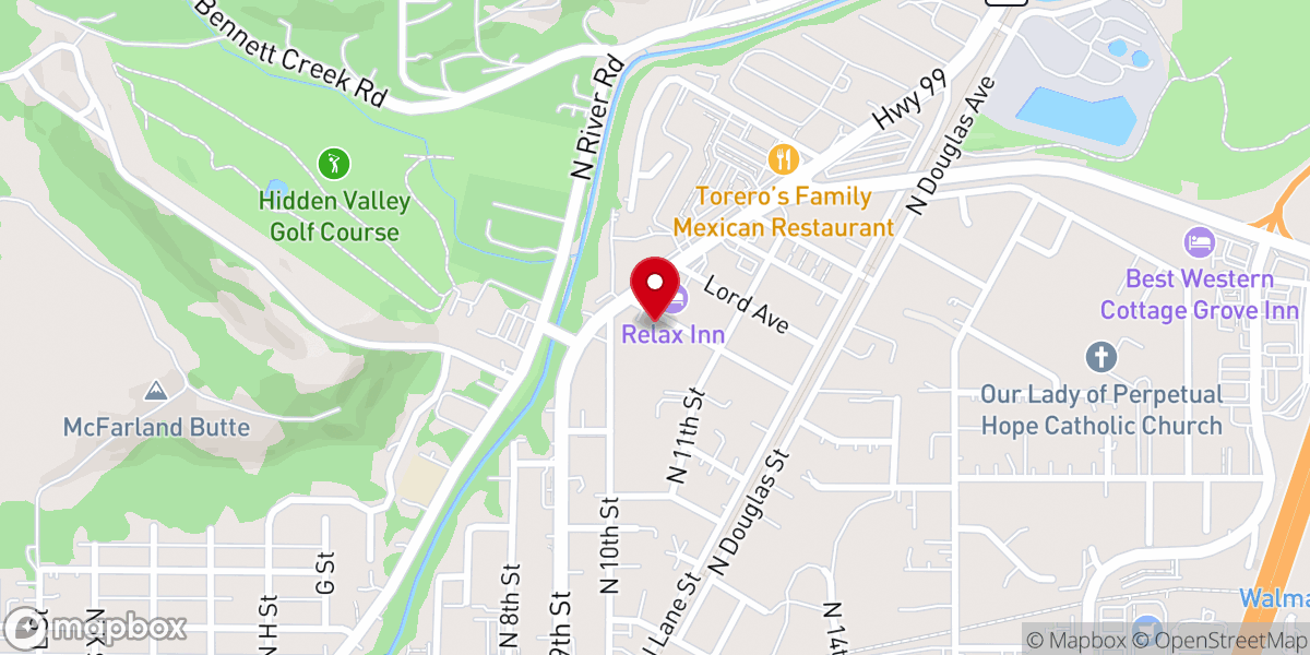 Map showing location of The Church of Christ