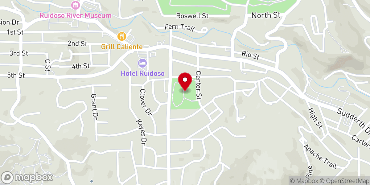 Map showing location of Wingfield Park. Children's corner