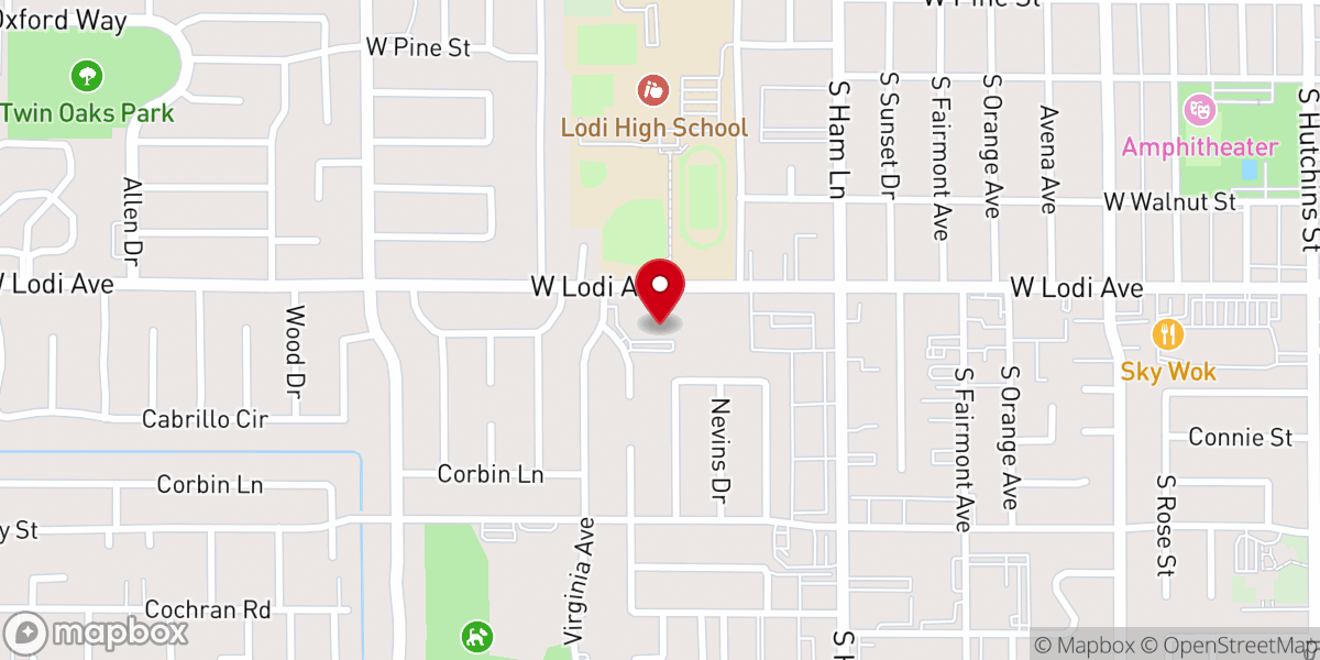 Map showing location of Emanuel Lutheran Church