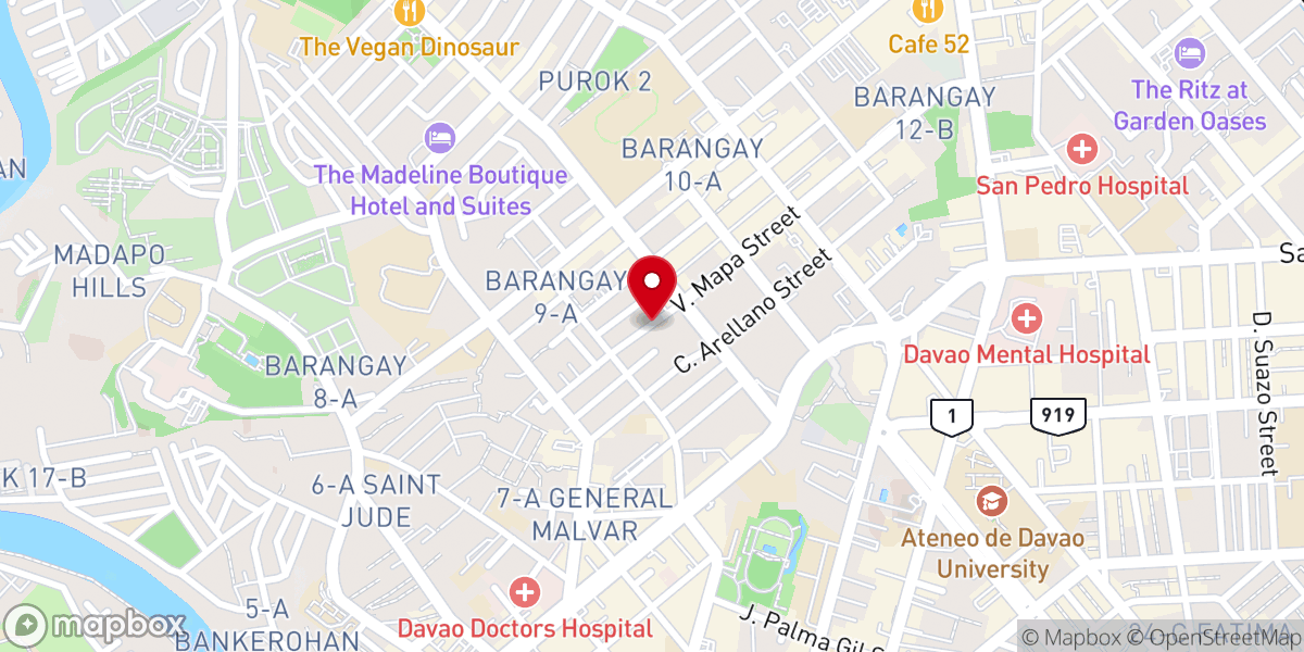Map showing location of Christ Fellowship Church