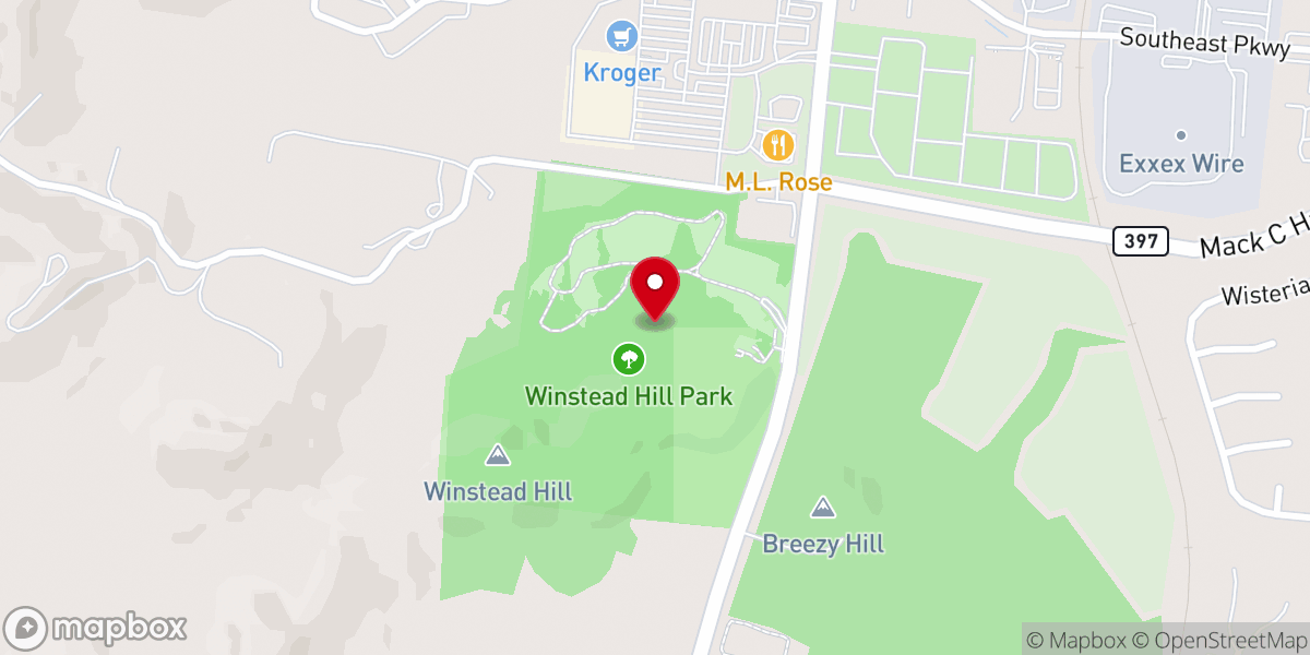 Map showing location of Winstead Hill Ward Meetinghouse
