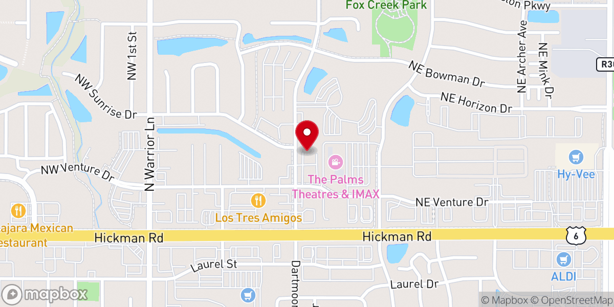 Map showing location of Reveal Community Church