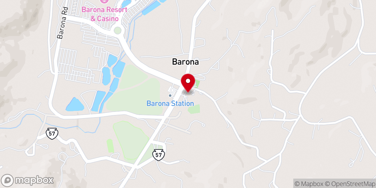 Map showing location of Tekakwitha Parish