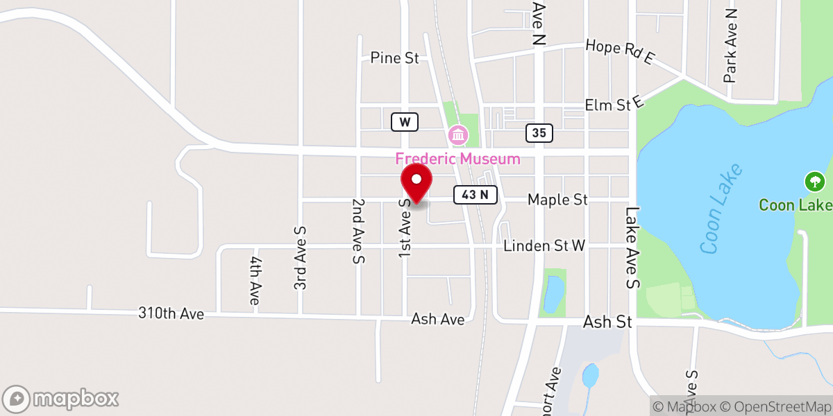 Map showing location of Immanuel Lutheran Church