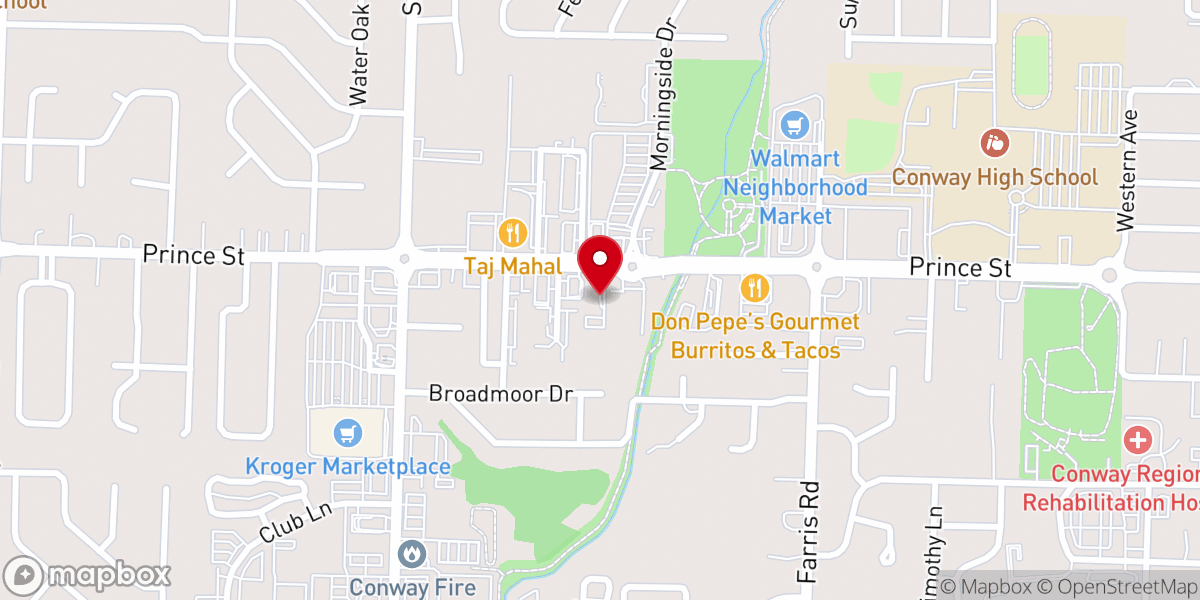 Map showing location of Prince Street church of Christ