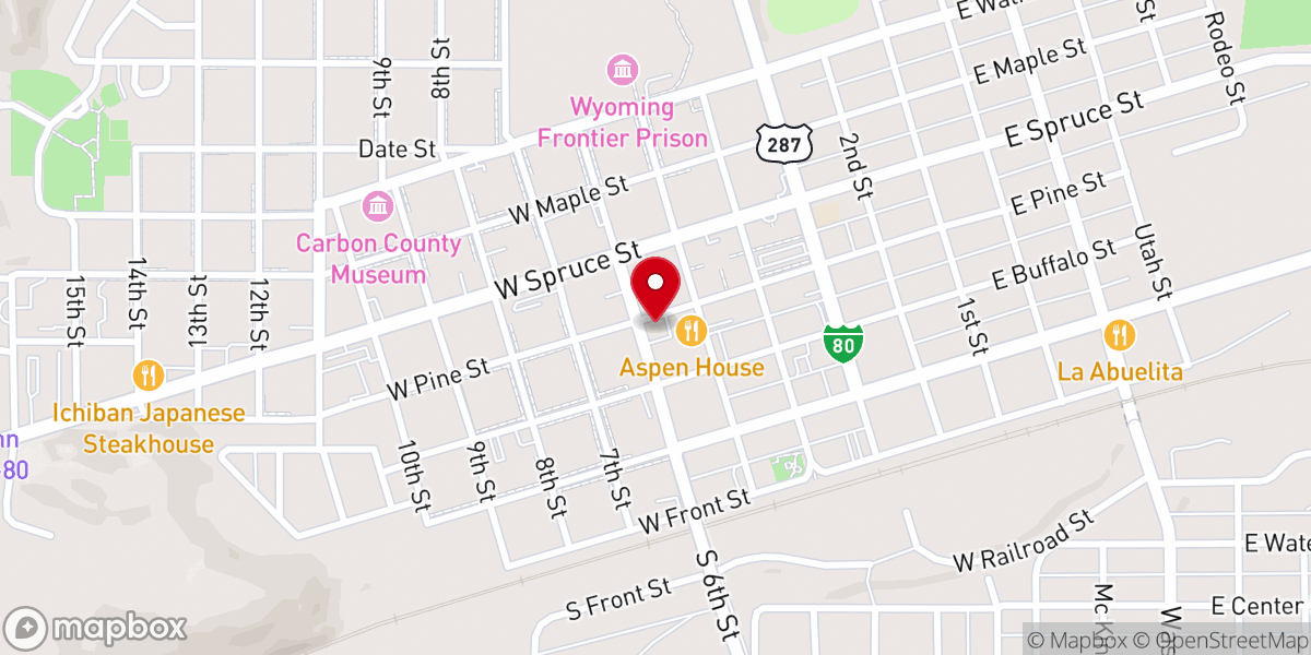 Map showing location of St. Thomas' Episcopal Church