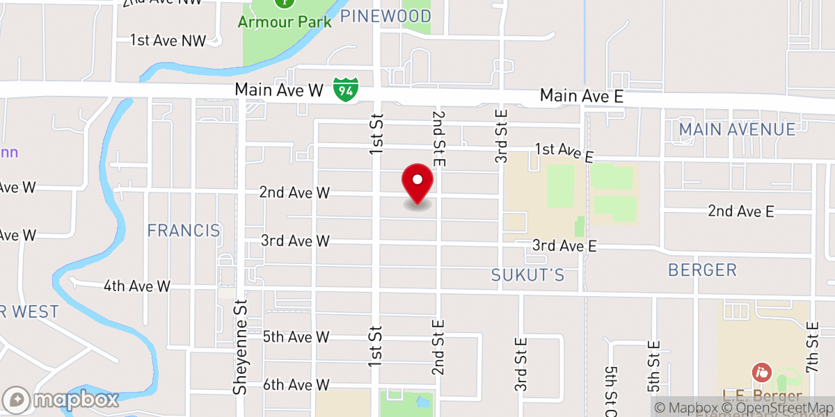 Map showing location of Faith † Journey Lutheran Church