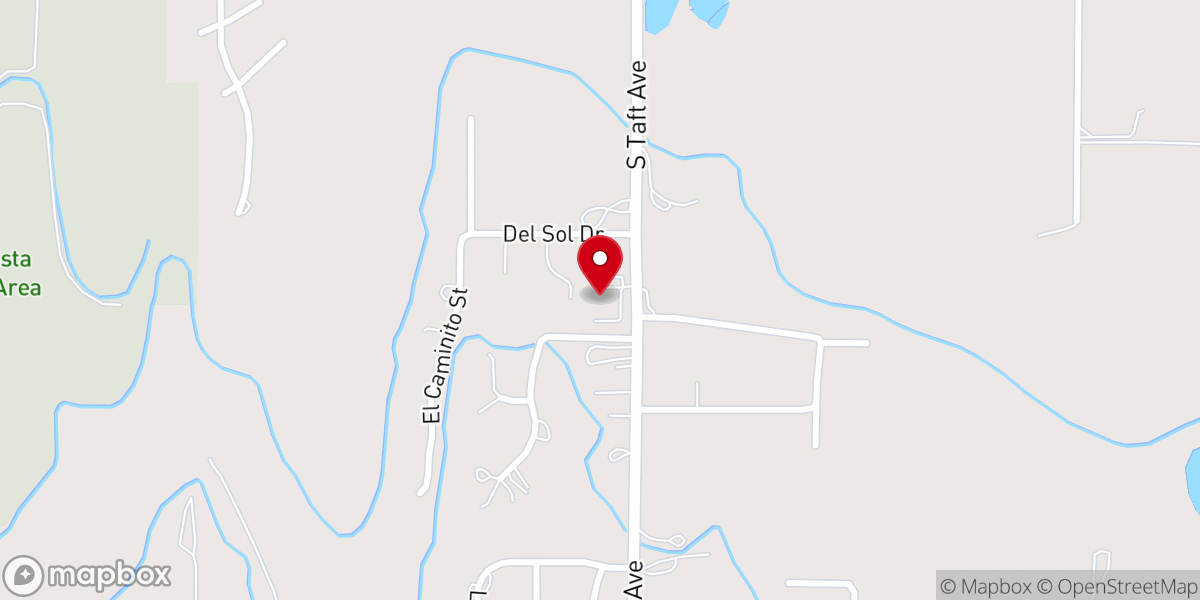 Map showing location of Mt Olive Lutheran Church
