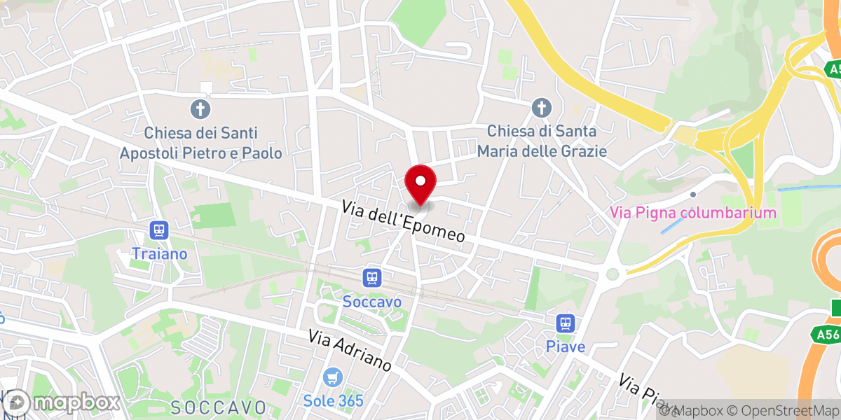 Map showing location of Chiesa di Santa Maria di Montevergine