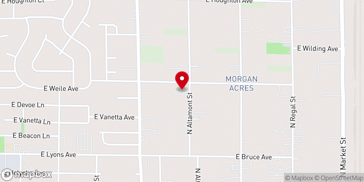 Map showing location of Country Crossroad Christian Church