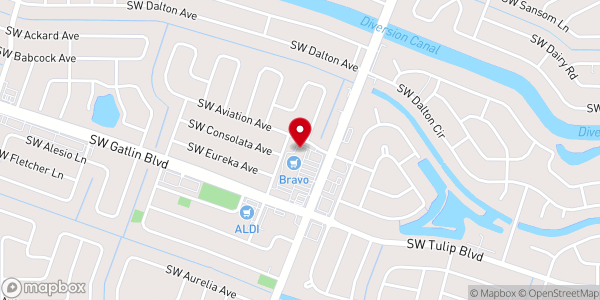 Map showing location of Be The Light Church PSL