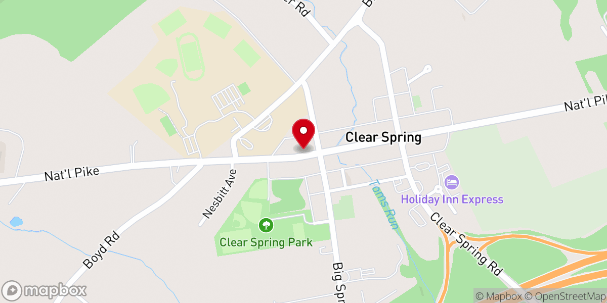 Map showing location of St Andrews Episcopal Church