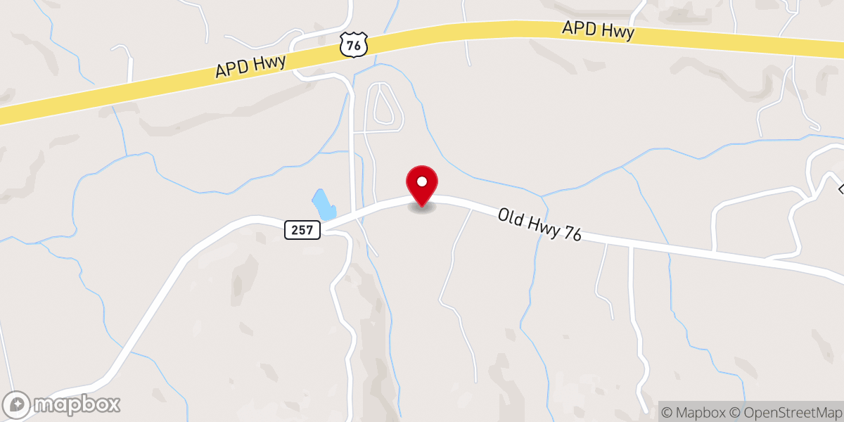Map showing location of Apostolic Gospel Church