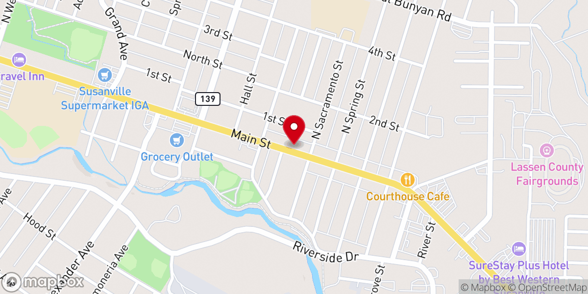 Map showing location of Wild Heart Wellness with Natalie