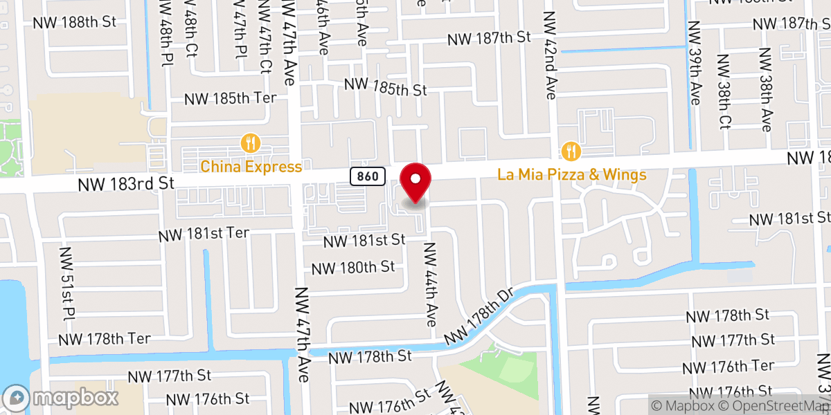Map showing location of Carol City Spanish SDA Church