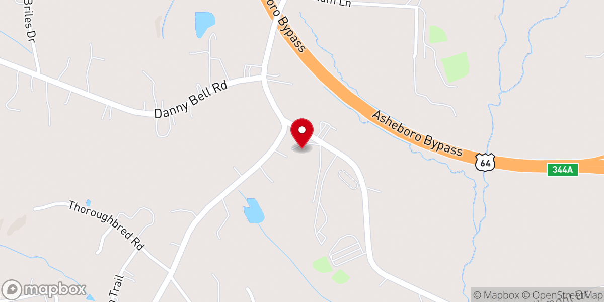 Map showing location of Providence Baptist Church