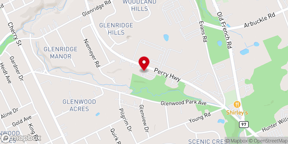 Map showing location of Grace of Calvary Baptist Church