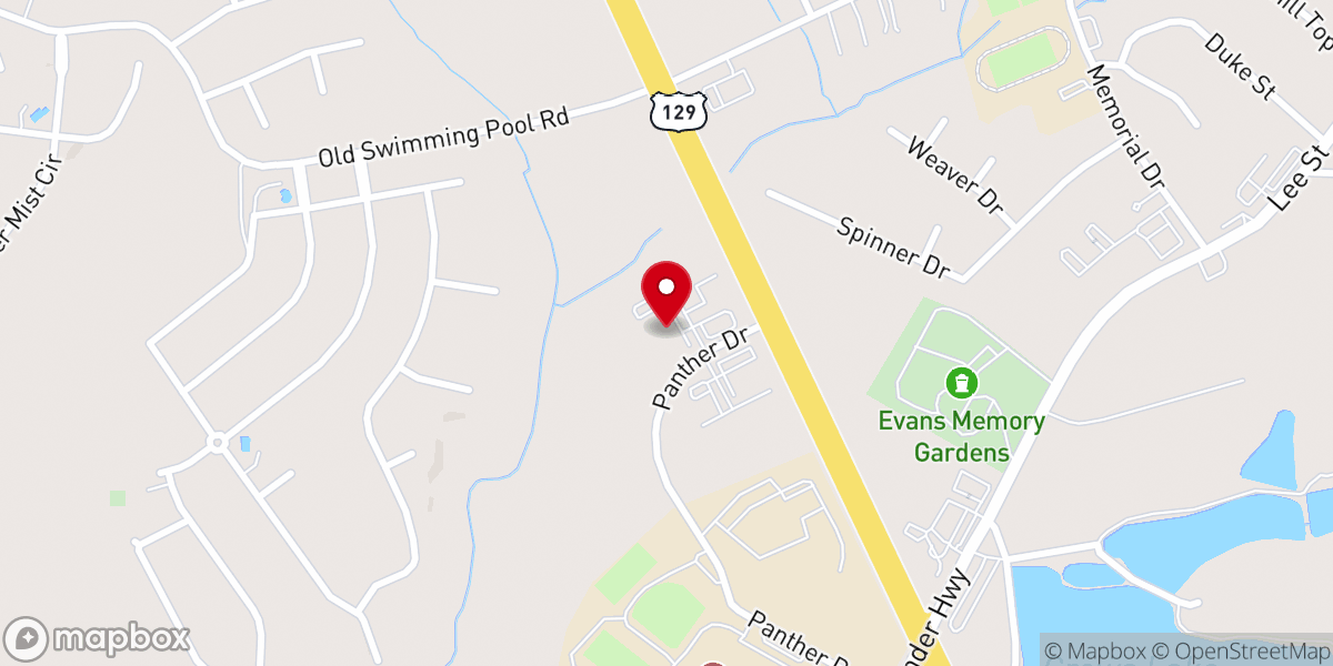 Map showing location of Crossroads Church of Jackson County
