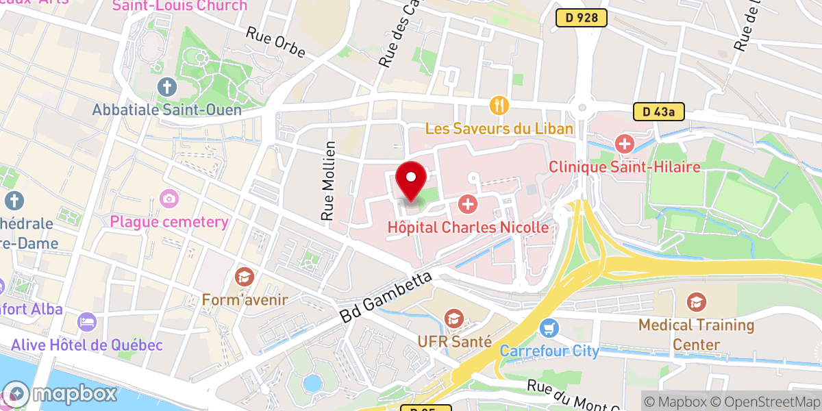 Map showing location of Chapelle