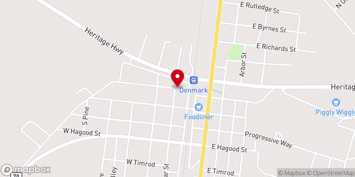 Map showing location of Butler Street Church of God