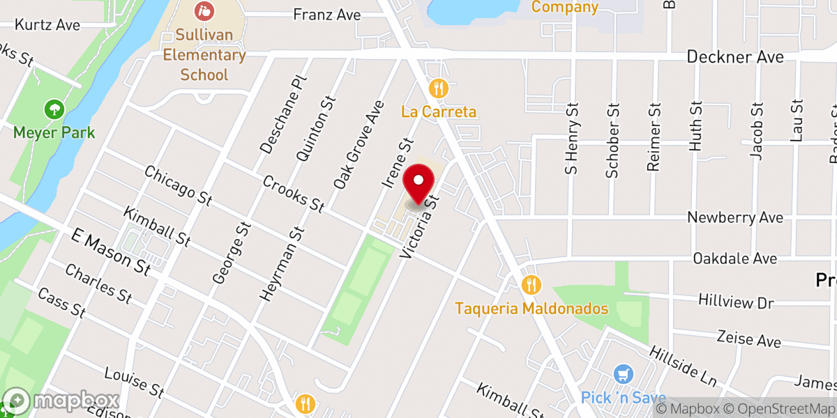 Map showing location of St Philip the Apostle