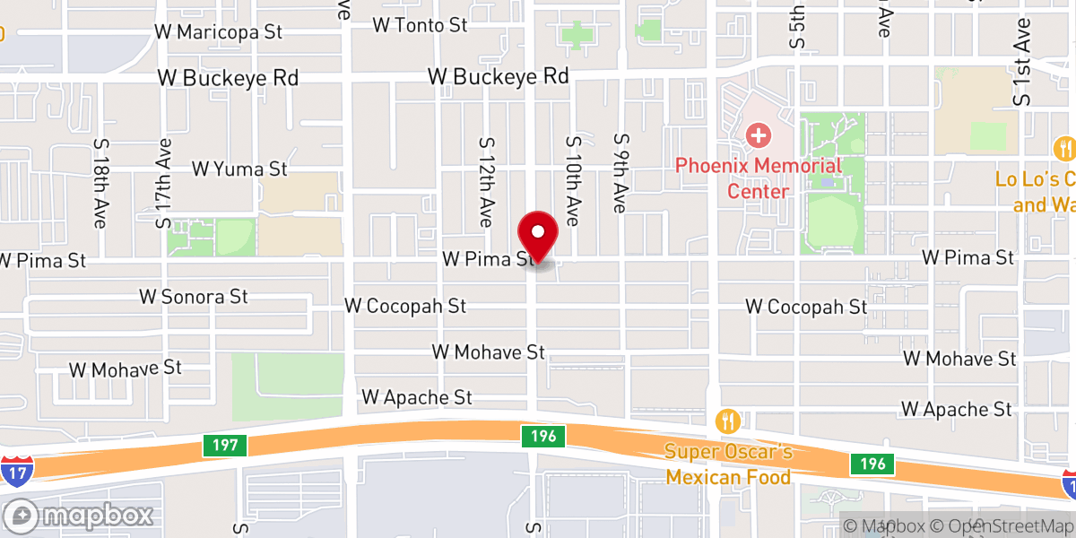 Map showing location of Iglesia Pentecostal Unida Hispana Inc