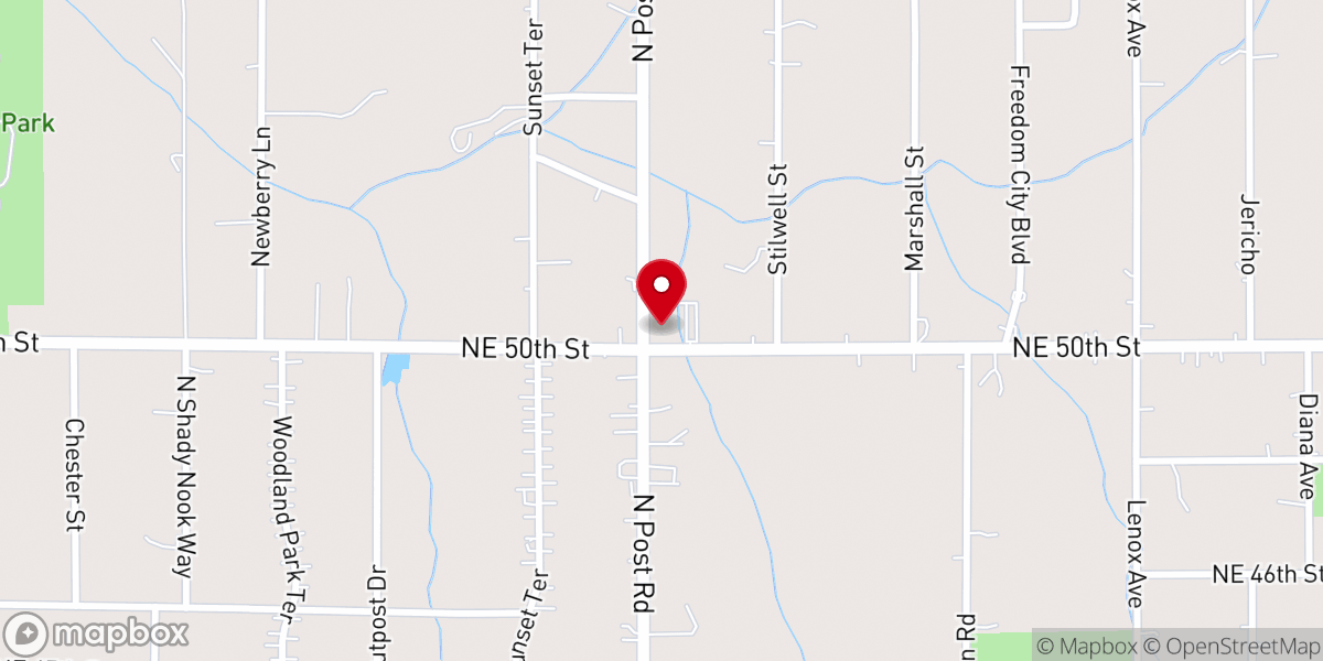 Map showing location of St. Luke Baptist Church