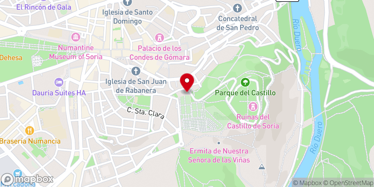 Map showing location of Capilla de Leonor