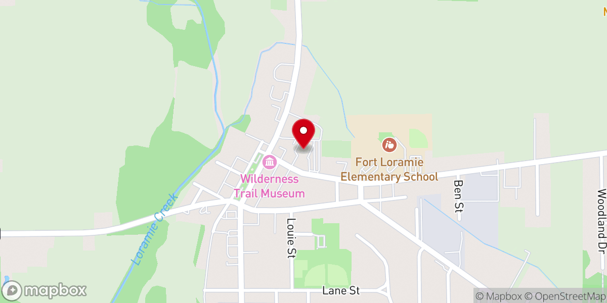 Map showing location of Saint Michael Hall