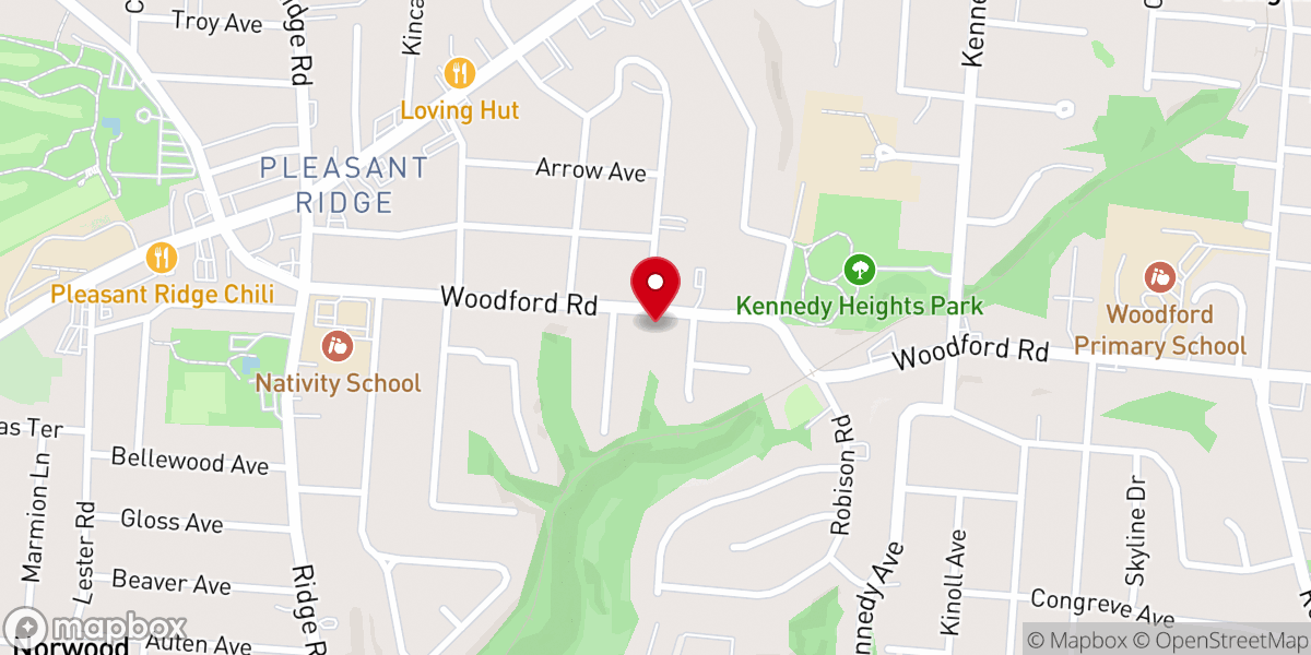 Map showing location of Rhema Word Church of God of the Apostolic Faith Inc