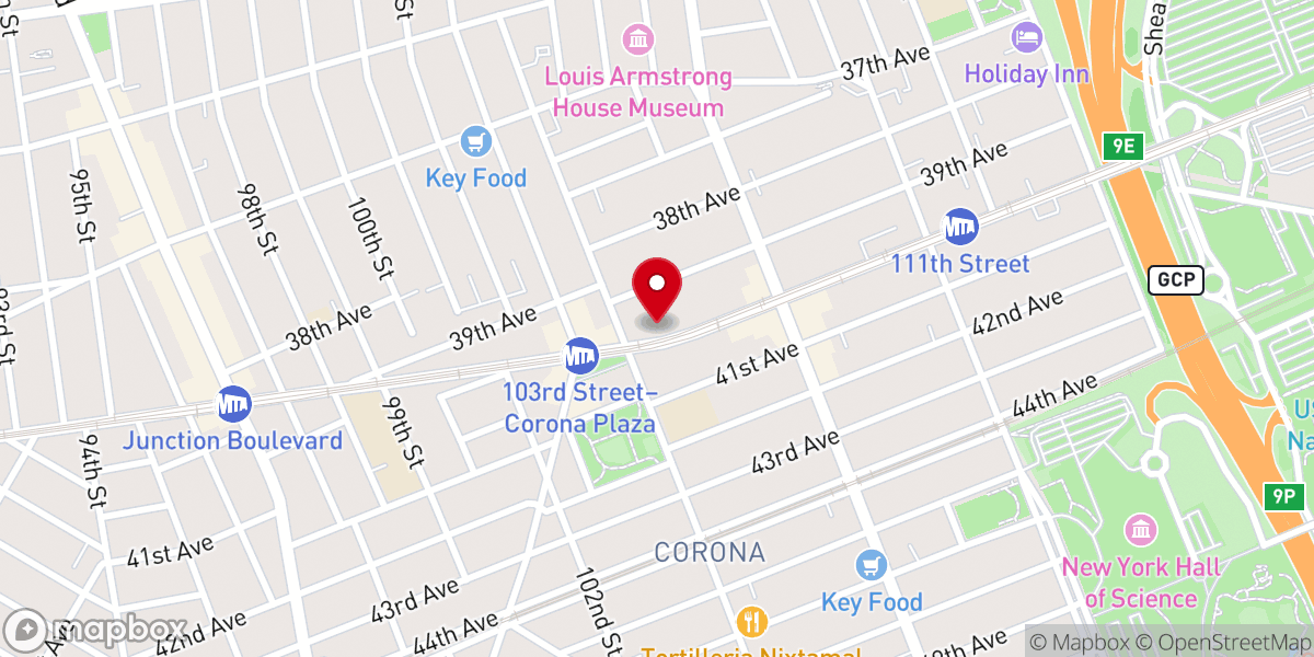 Map showing location of Queens Cheder MRM