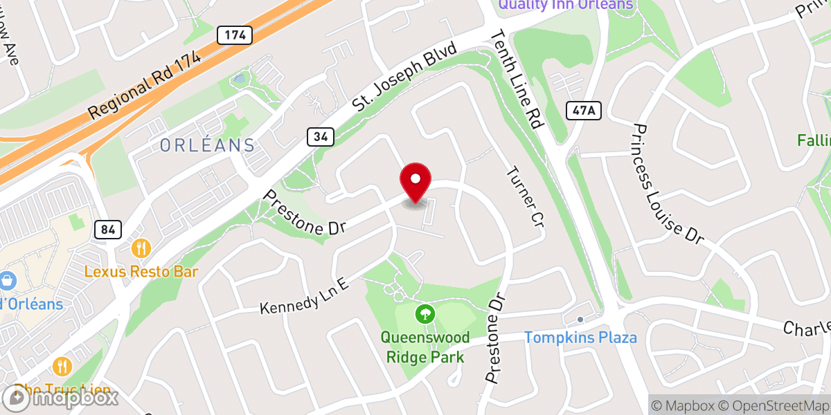 Map showing location of St.Helen's Anglican Church