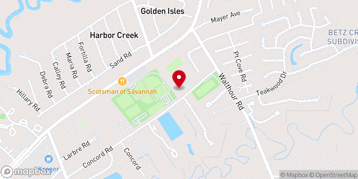Map showing location of Saint Peter the Apostle Catholic Parish