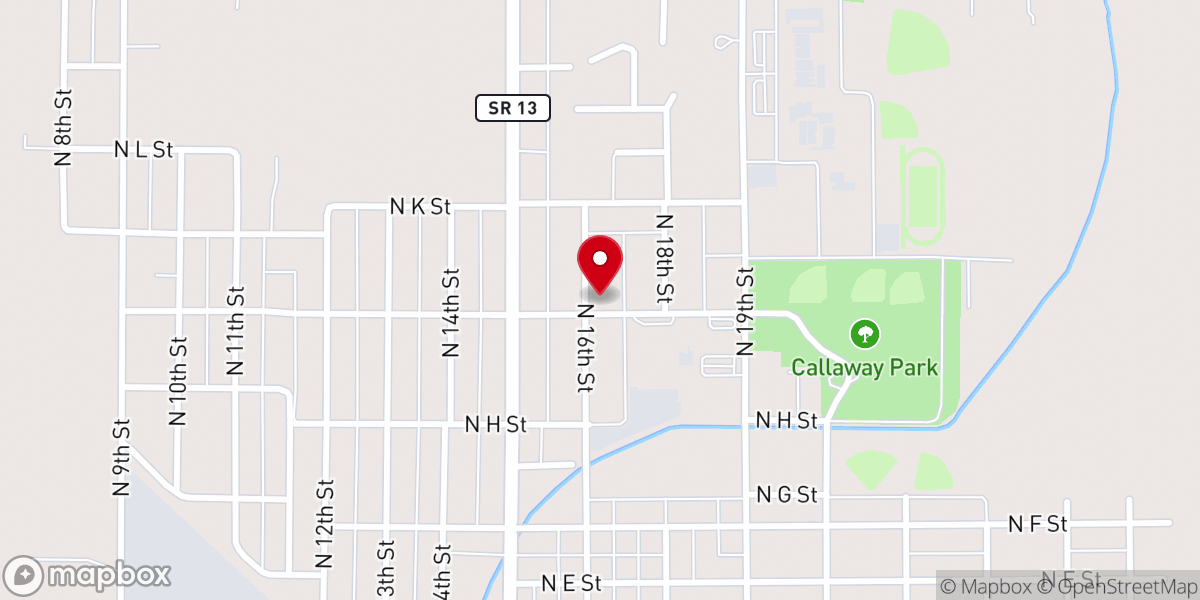 Map showing location of First United Methodist Church Prsng