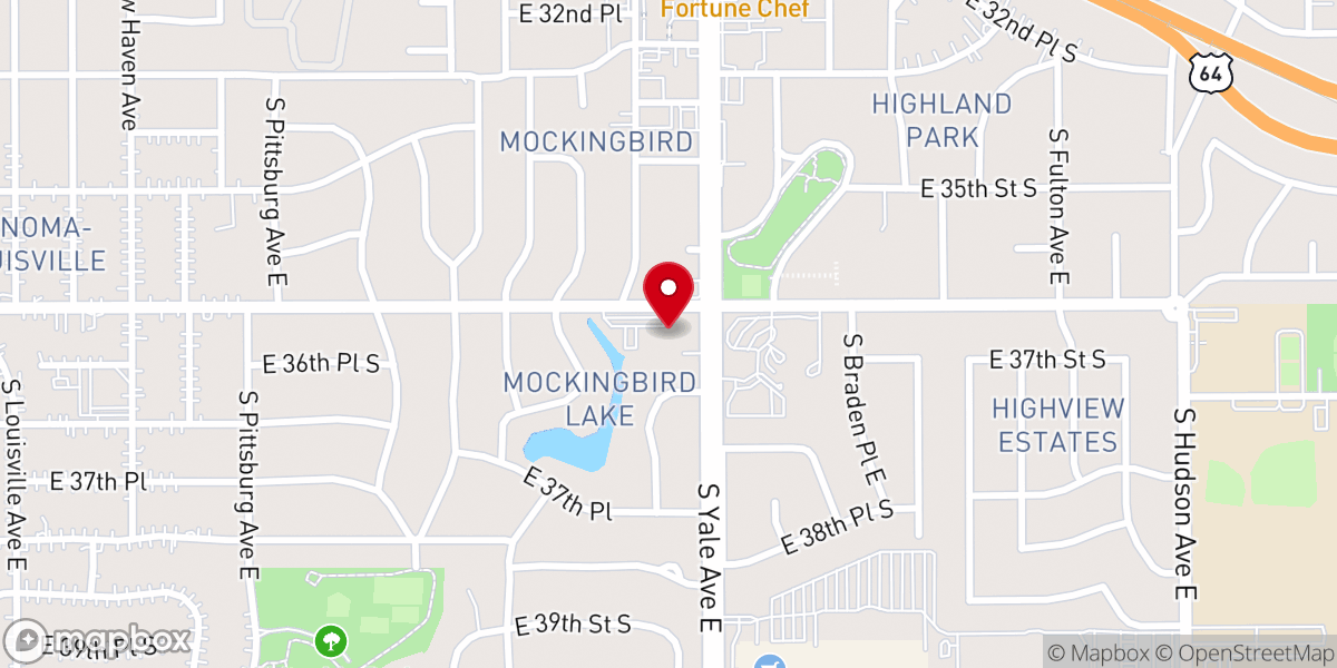 Map showing location of Yale Avenue Christian Church