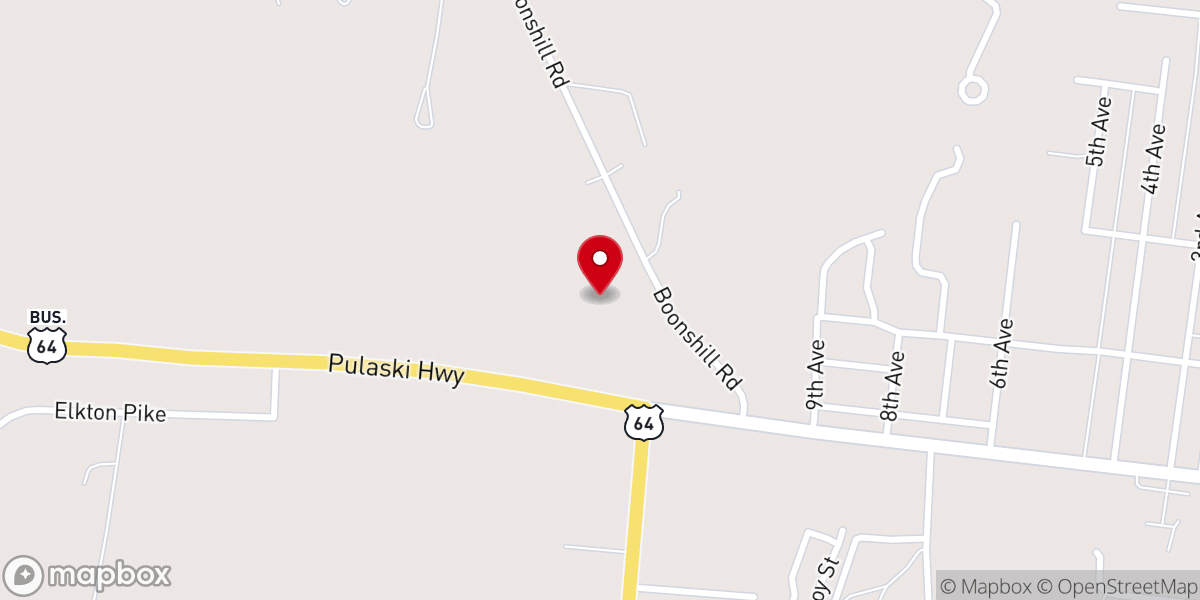 Map showing location of Gene and Carol Shreve Ministries