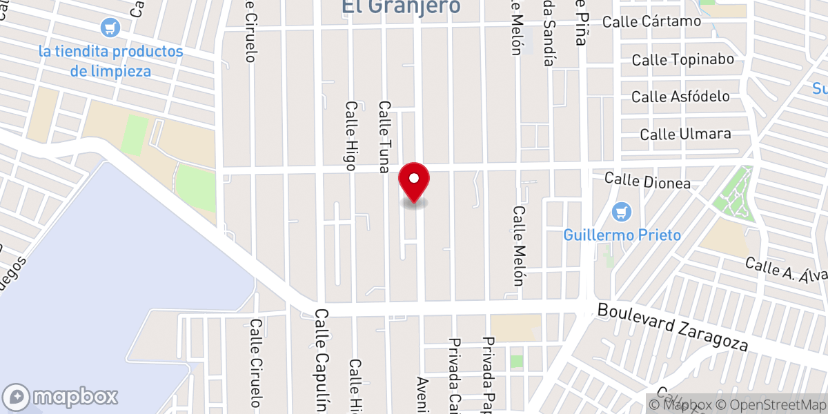 Map showing location of Ancla Juárez