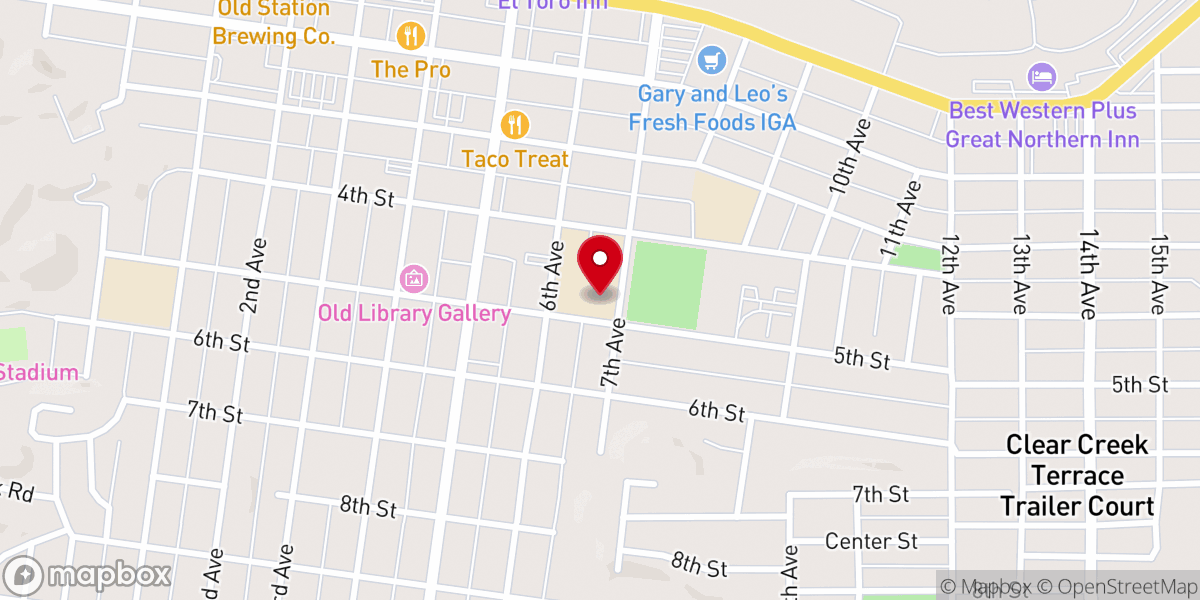 Map showing location of St. Jude Thaddeus Parish Offices