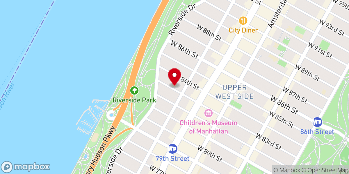 Map showing location of Congregation Aish Avraham Inc