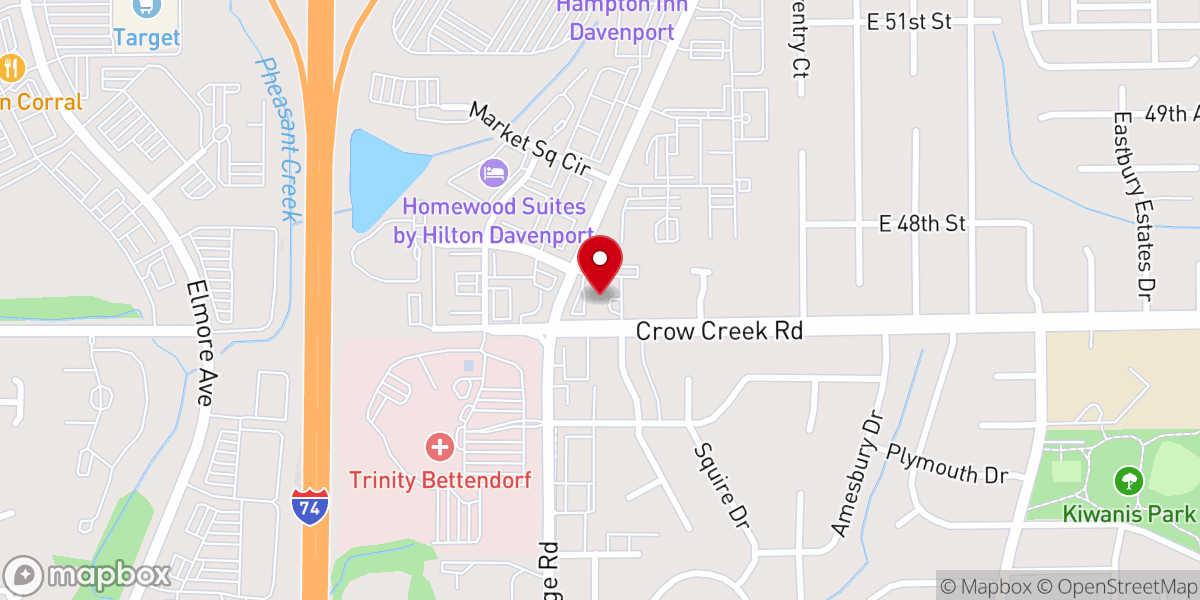 Map showing location of Christ Family Reformed Church